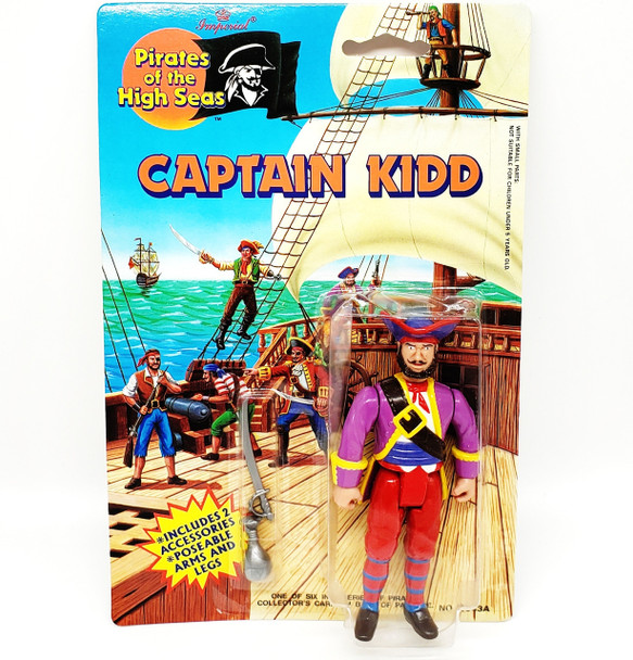 Pirates of the High Seas Captain Kidd Action Figure Imperial Toy Corp #8043A