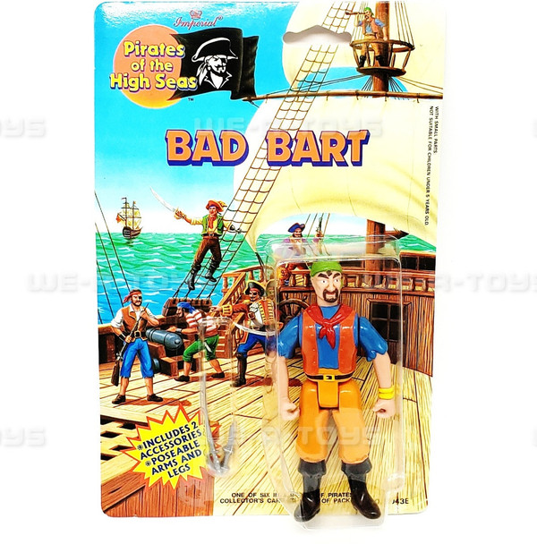 Pirates of the High Seas Bad Bart Action Figure Imperial Toy Corp #8043E NEW