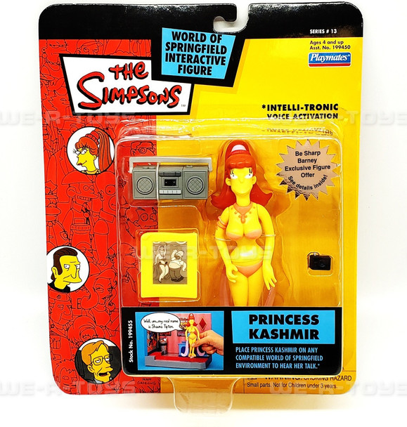 The Simpsons Princess Kashmir Interactive Figure 2003 Playmates #199455 NEW