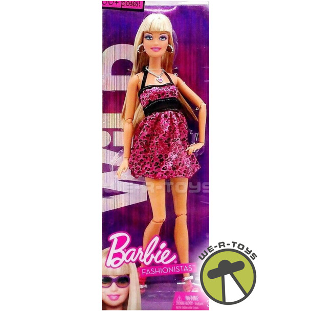 Barbie Fashionistas Wild Barbie Doll with 100+ Poses 2009 Mattel R9881