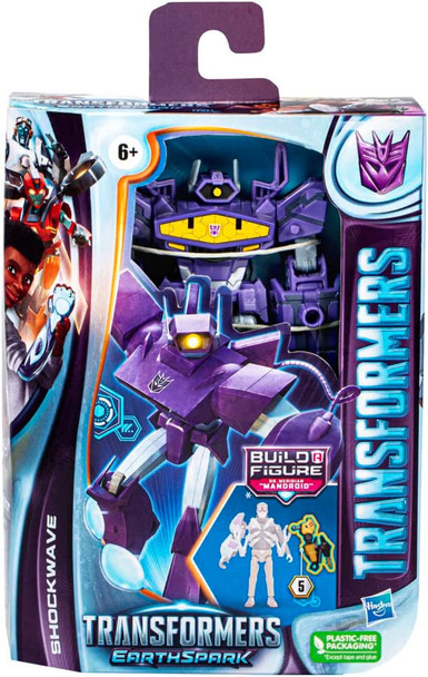 Transformers EarthSpark Deluxe Class Shockwave Action Figure Hasbro F6736