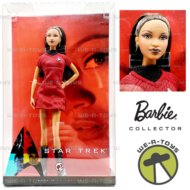 Barbie Collector Star Trek Barbie Doll as Lt. Uhura Pink Label 2008 Mattel N5503