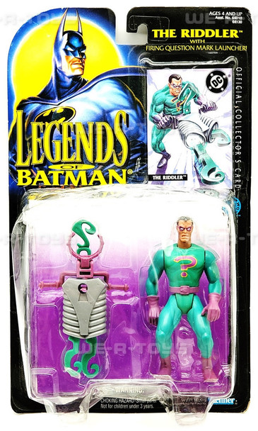DC's Legends Of Batman The Riddler With Firing Question Mark Launcher 1995 NRFP