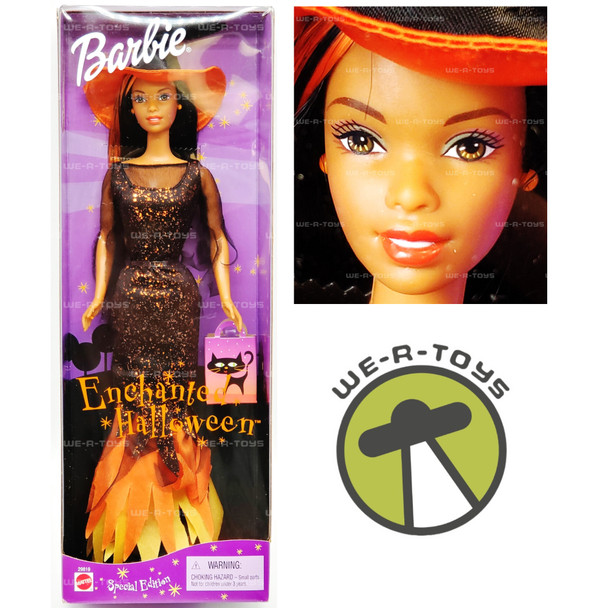 Barbie Enchanted Halloween Doll Special Edition African American 2000 Mattel NEW