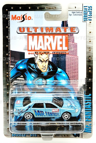 Maisto Ultimate Marvel Series 1 #16 Mr. Fantastic Cadillac Deville DTS NRFP