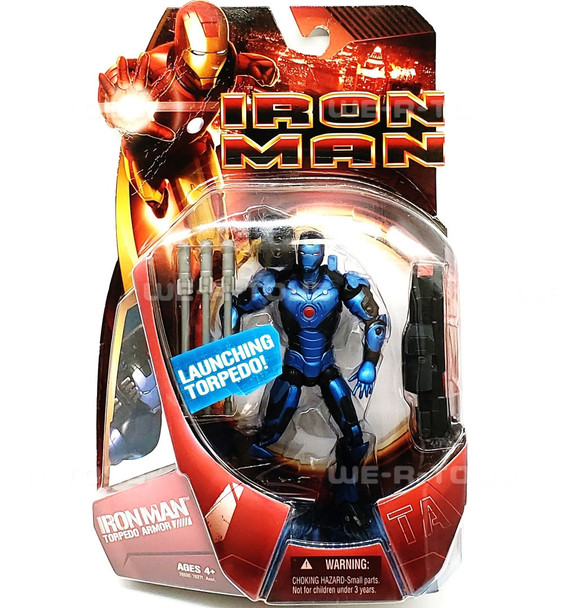 Marvel Iron Man Torpedo Armor Action Figure 2008 Hasbro #78530 NEW