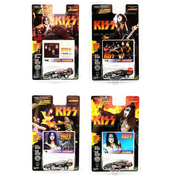 Johnny Lightning KISS Lot of 4 Cars 1994 Playing Mantis NEW