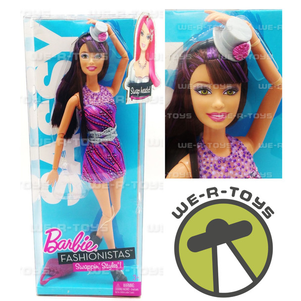 Barbie Fashionistas Doll Swappin' Styles Sassy 2010 Mattel T7414