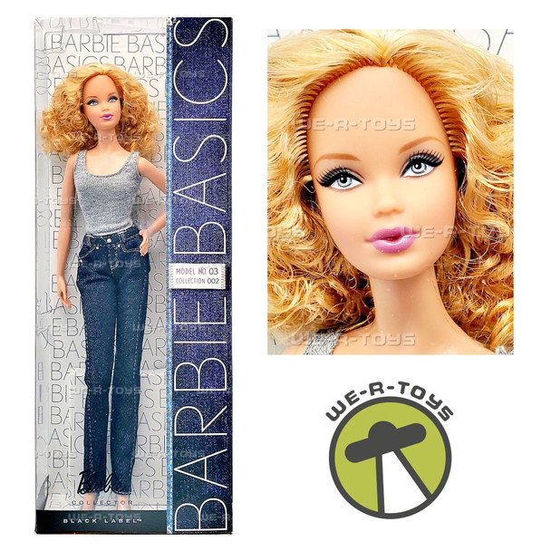 Barbie Basics Doll Model No. 03 Collection 002 Black Label 2010 Mattel T7741