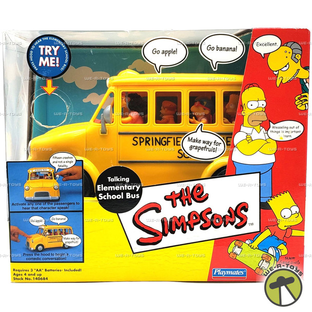 The Simpsons Talking Elementary School Bus Action Figures & Vehicle #140684
