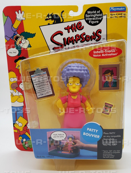 The Simpsons World of Springfield Patty Bouvier Figure 2001 Playmates 199203