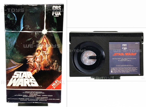 Star Wars Episode IV: A New Hope Betamax Videotape Rare CBS Fox Video 1984 USED