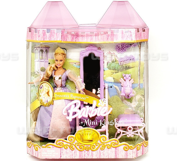 Barbie Mini Kingdom Princess Rapunzel Doll & Accessories 2005 Mattel #J6064 NEW