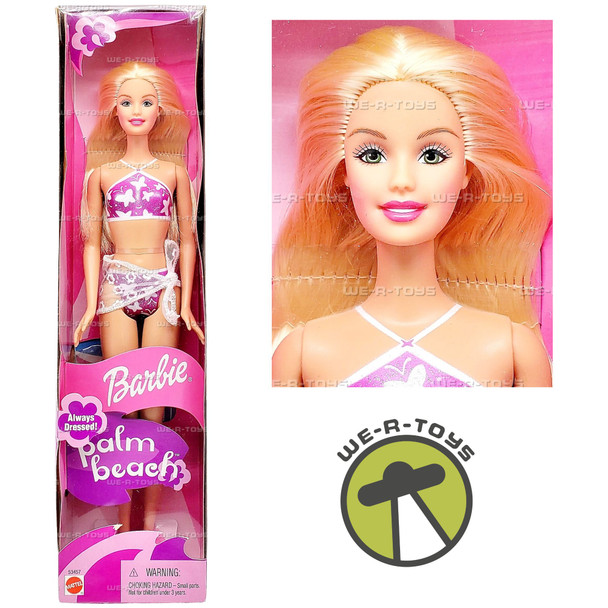 Barbie Palm Beach Always Dressed Doll 2001 Mattel 53457