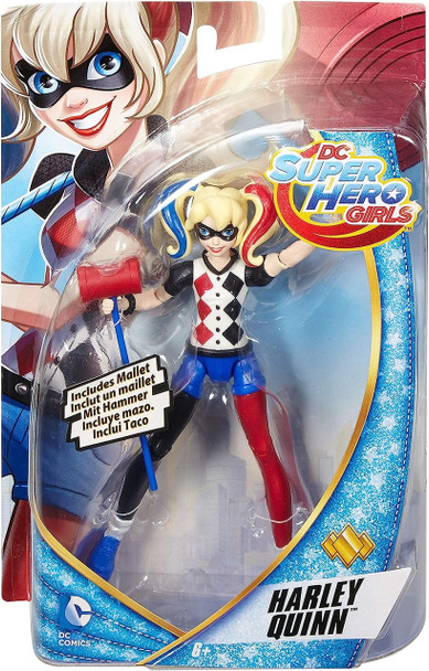DC Super Hero Girls Harley Quinn Action Figure with Mallet 2015 Mattel DMM36
