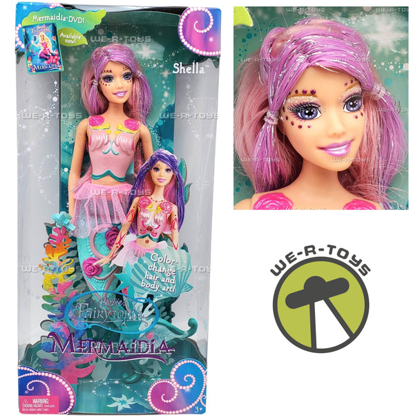 Barbie Fairytopia Mermaidia Shella Doll 2005 Mattel #J0720 NRFB