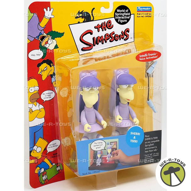 The Simpsons World of Springfield Interactive Figure Sherri & Terri #199243 NEW