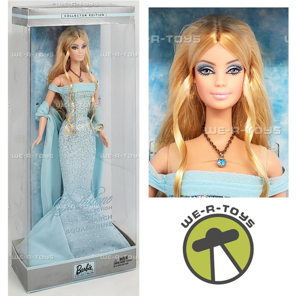 Barbie Birthstone Collection March Aquamarine Doll 2003 Mattel #B3411 NEW