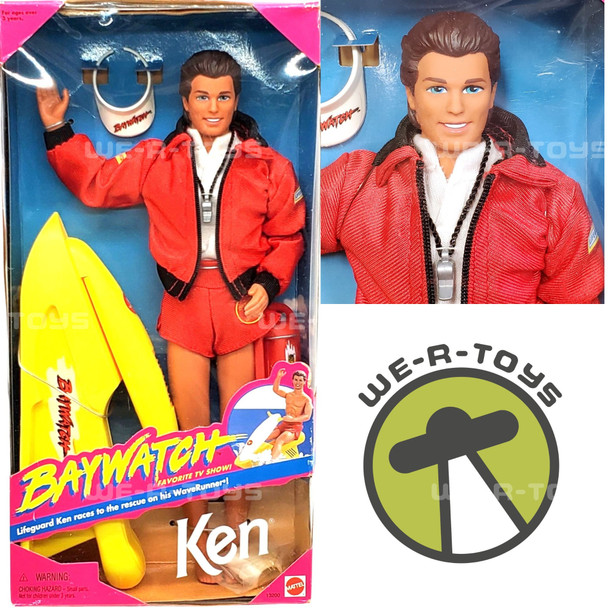 Barbie Baywatch Lifeguard Ken Doll and WaveRunner Accessory 1994 Mattel 13200