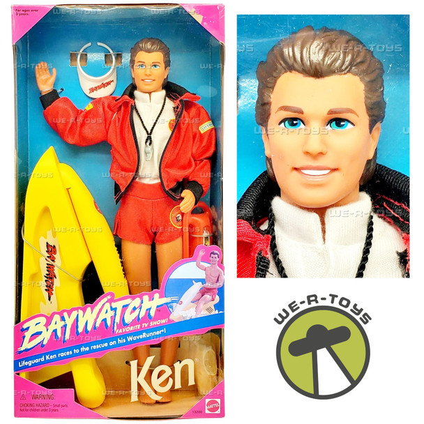 Barbie Baywatch Lifeguard Ken Doll and WaveRunner Accessory 1994 Mattel 13200