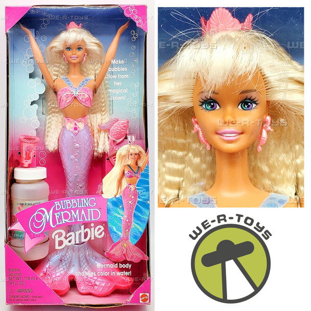 Barbie Bubbling Mermaid Doll w Color Change Body 1996 Mattel 16131