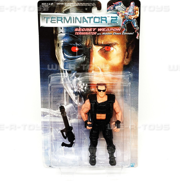 Terminator 2 Secret Weapon Terminator Action Figure With Hidden Chest Cannon NEW