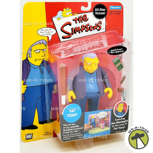 The Simpsons All-Star Voices Interactive Figure Fat Tony Playmates #142043 NEW