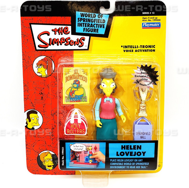 The Simpsons World of Springfield Interactive Figure Helen Lovejoy #199451 NRFB