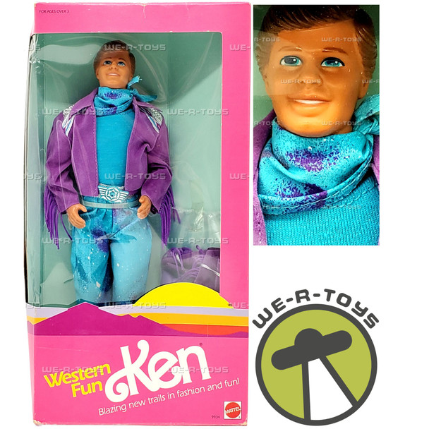 Western Fun Ken Barbie Doll 1989 Mattel 9934