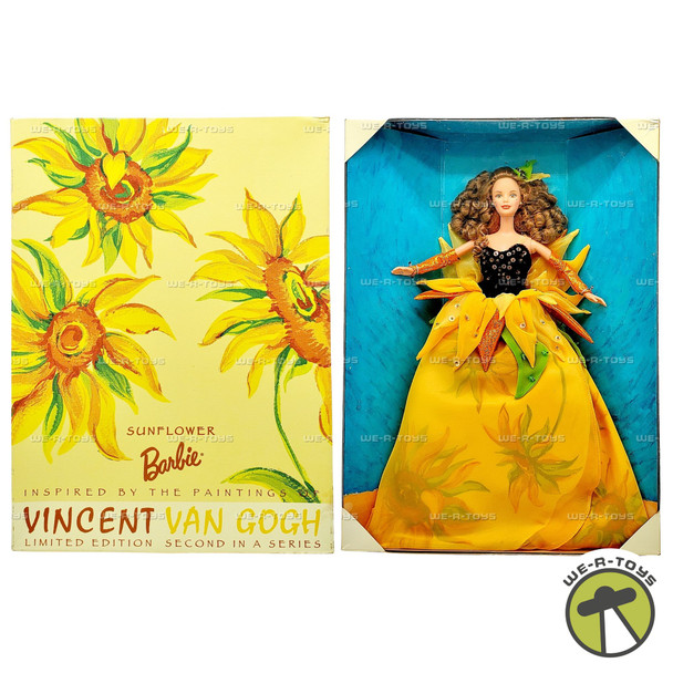 Sunflower Barbie Doll Vincent Van Gogh 1998 Mattel 19366
