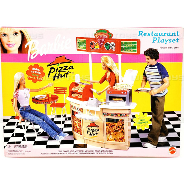 Barbie Restaurant Playset Pizza Hut 2001 Mattel #88922 NEW