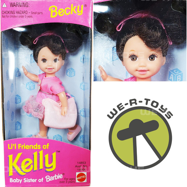 Barbie Li'l Friends of Kelly Becky Doll All Dressed Up 1995 Mattel 14853