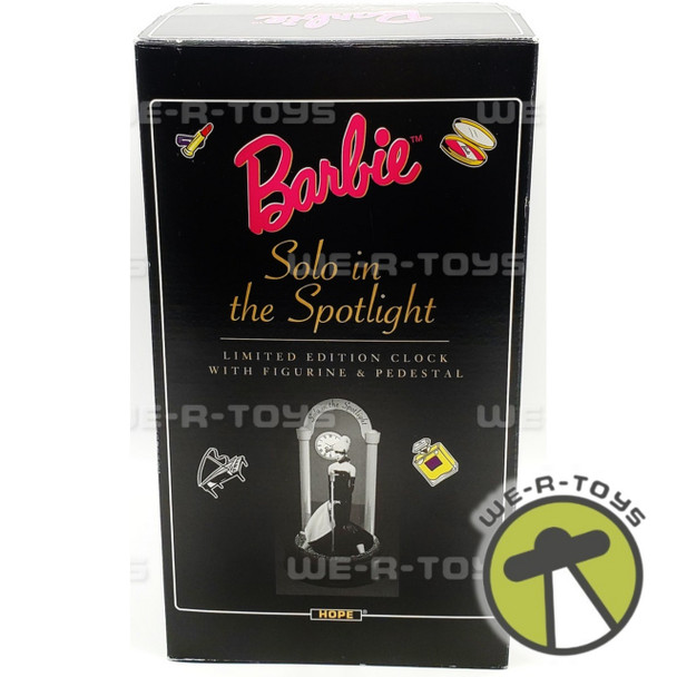 Barbie Solo in the Spotlight Limited Edition CLock With Figurine & Pedestal 1995