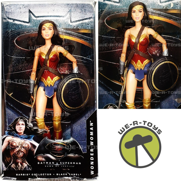 Barbie Collector Black Label Wonder Woman BvS Dawn of Justice Doll Mattel #DGY05