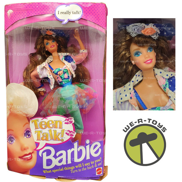 Barbie Teen Talk Doll Brunette 1991 Mattel #5745 USED
