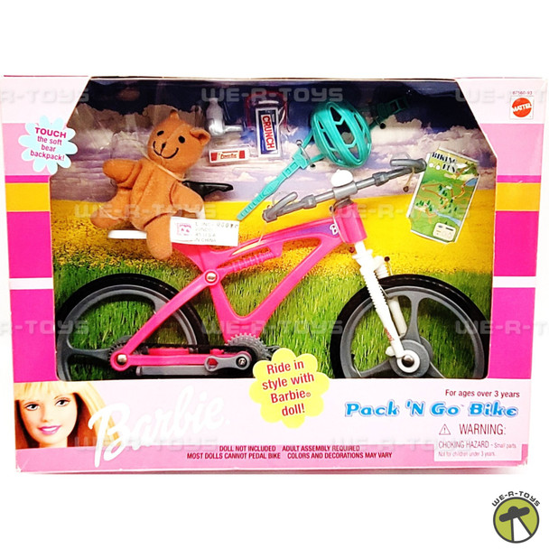 Barbie Pack 'N Go Bike 1999 Mattel No. 67560-93 NEW