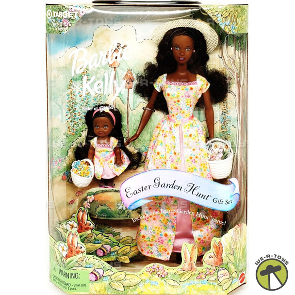 Barbie & Kelly Easter Garden Hunt Dolls Gift Set African American 2000 Mattel