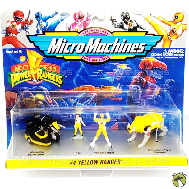 Micro Machines Mighty Morphin Power Rangers #4 Yellow Ranger Galoob 1994 NRFP