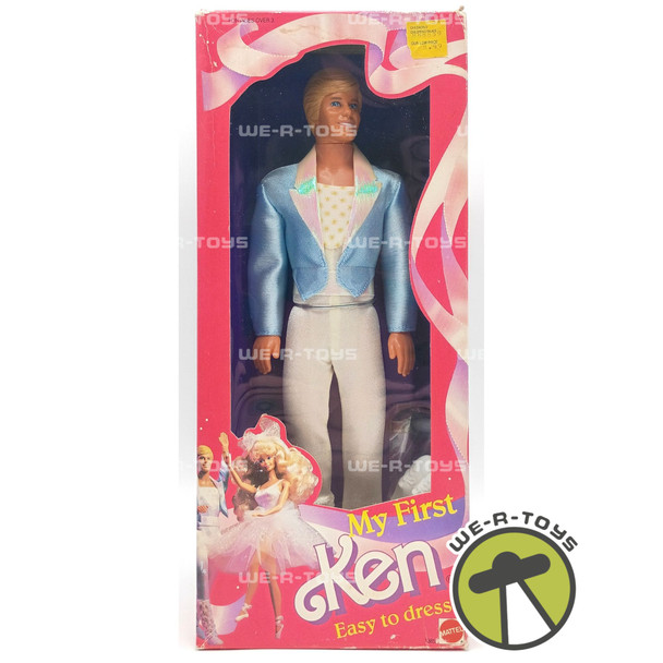 My First Ken Doll Barbie Doll Easy to Dress In Dance Outfit Mattel 1988 No. 1389