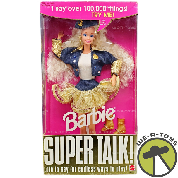 Barbie Super Talk Doll that Has Lots to Say 1994 Mattel #12290 NRFB