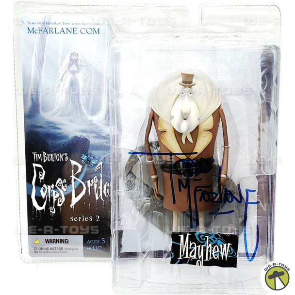 Tim Burton's Corpse Bride Mayhew McFarlane Series 2 Action Figure Signed