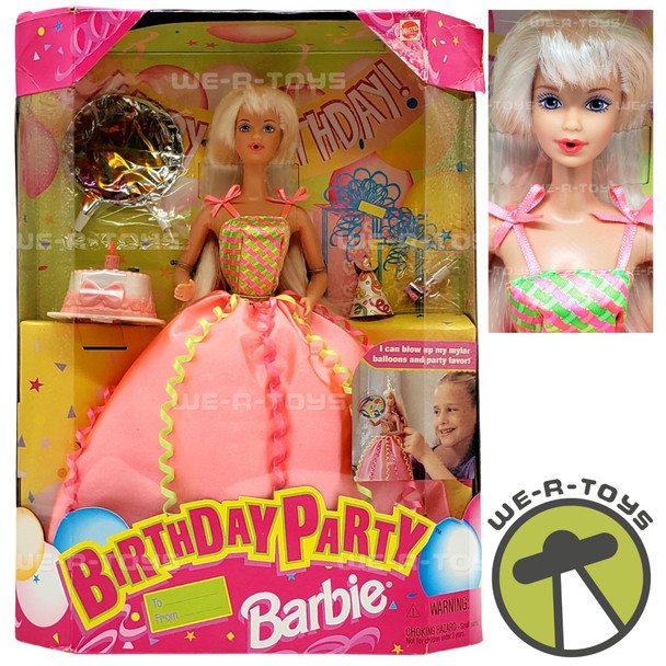 Birthday Party Barbie Doll 1998 Mattel 22905