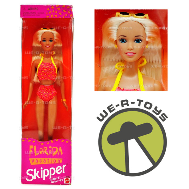 Barbie Florida Vacation Skipper Doll 1998 Mattel 20495