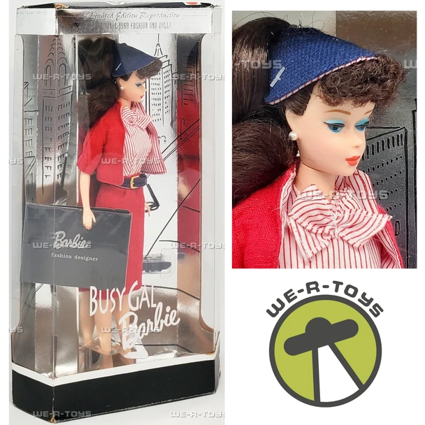 Busy Gal 1960 Reproduction Limited Edition Barbie Doll 1995 Mattel #13675