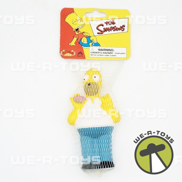 The Simpsons Squeezies Homer Simpson with Doughnut 1999 ALPI 5" Tall NEW