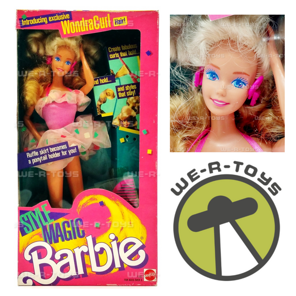 Style Magic Barbie Doll Including Exclusive WondraCurl Hair 1988 Mattel 1283