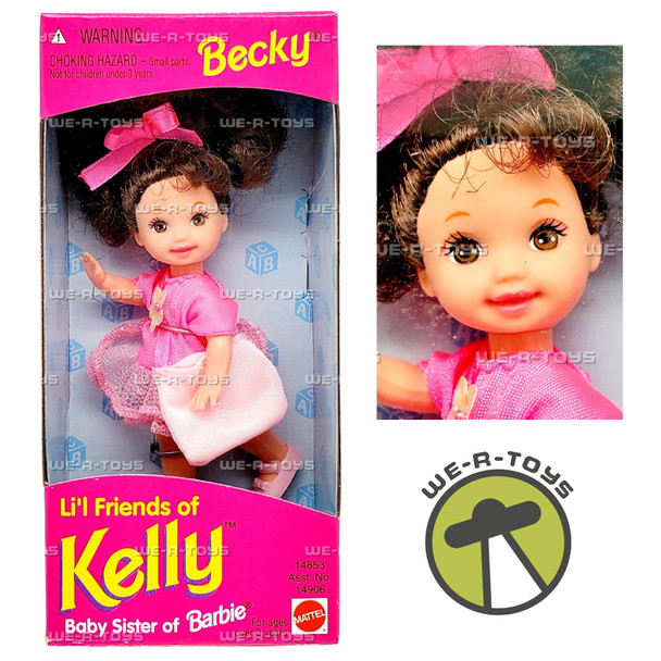 Barbie Li'l Friends of Kelly Becky Doll All Dressed Up 1995 Mattel No 14853 NEW