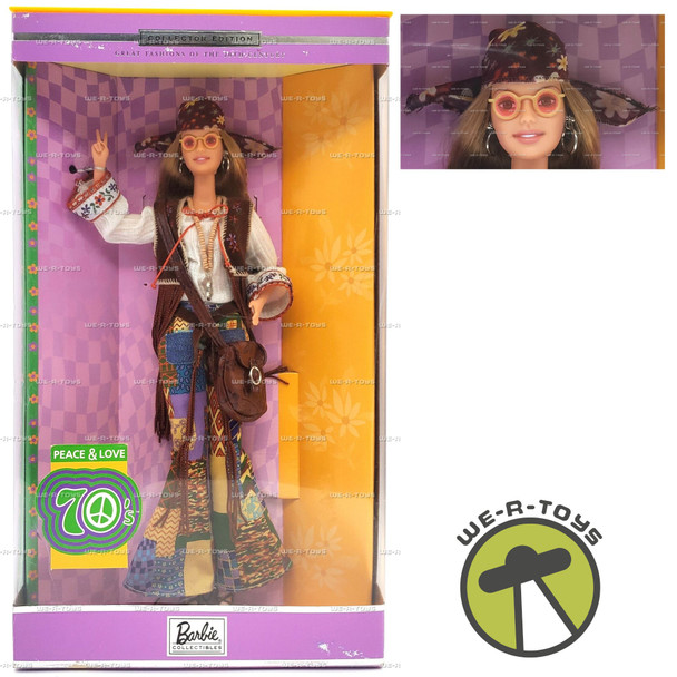 Barbie Peace & Love 70s Great 20th Century Fashion Barbie Doll 2000 Mattel 27677