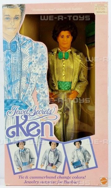 Barbie Jewel Secrets Ken Doll 1986 Mattel No. 1719 NRFB