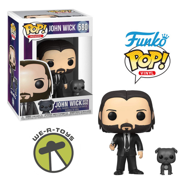 John Wick Funko Pop! Movies 580 John Wick with Dog Vinyl Figures 2019